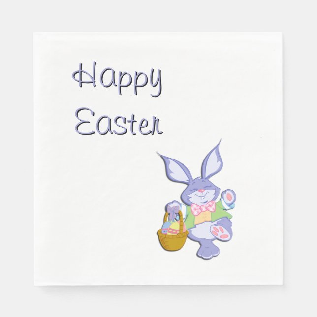Glad Påskharen Pappersservett (Framsidan)