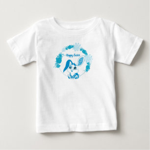 Glad Påskharen  Söt Blå Kawaii T Shirt