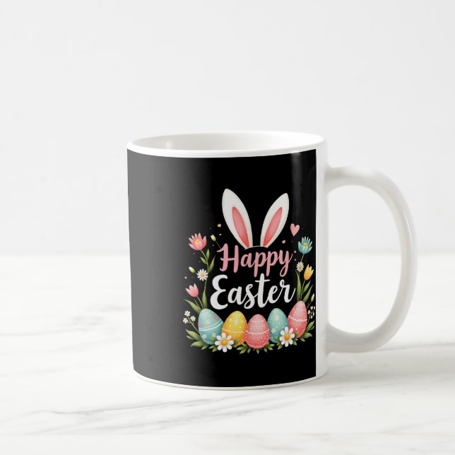 Glad Påskharen Vår Påskägg Påsk Tröjor Kaffemugg (Höger)