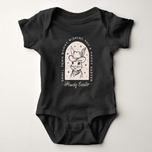Glad påskharen västerländskt tema roliga hälsninga t shirt