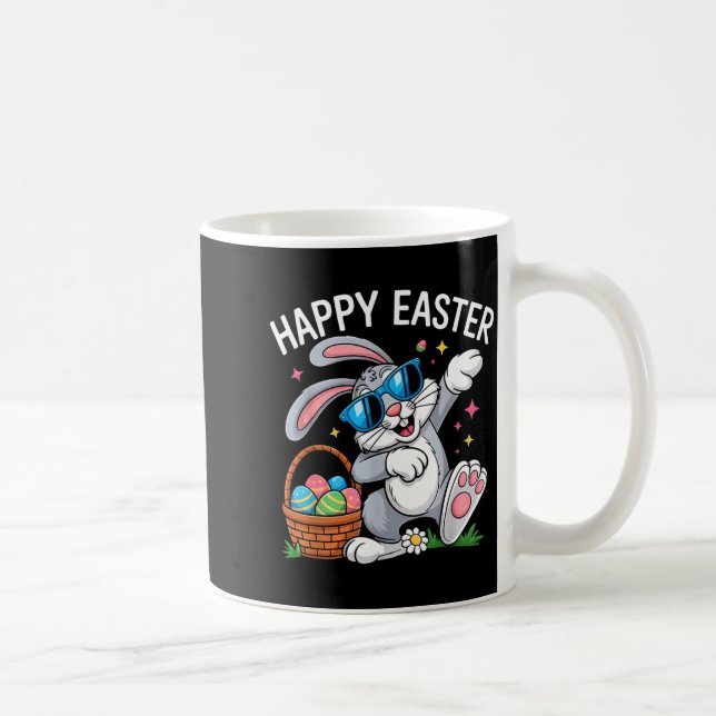 Glad påskkel hare solglasögon barn pojkar dabbar kaffemugg (Höger)