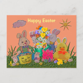 Glad påskkompisar helg vykort