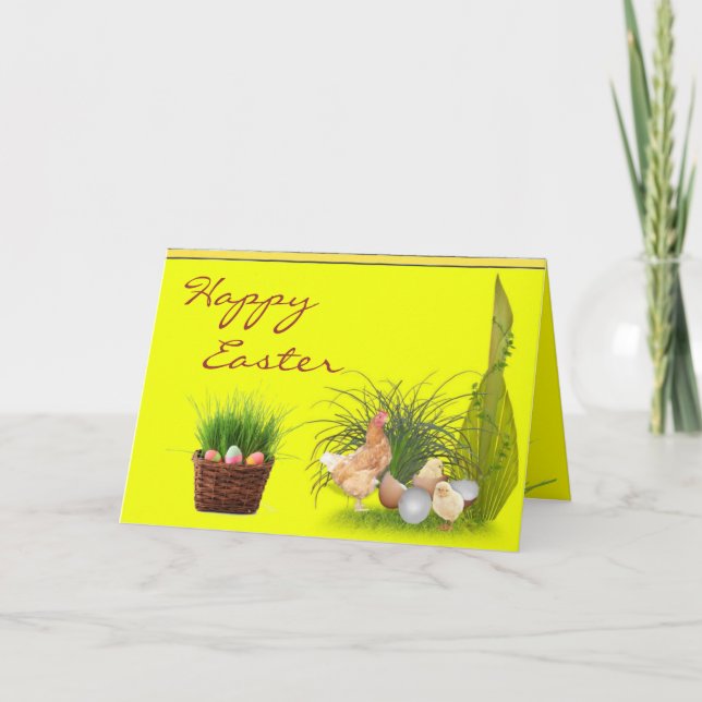 Glad påskkort helgkort (Framsida)