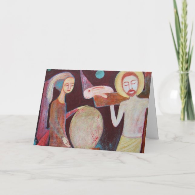 Glad påskkort helgkort (Framsida)