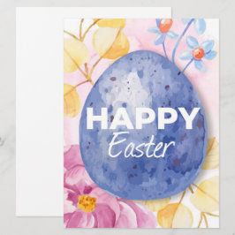 Glad påskkort julkort