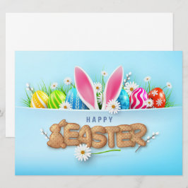 Glad påskkort julkort