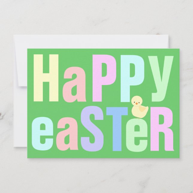 Glad påskmiddagsinbjudan inbjudningar (Framsida)