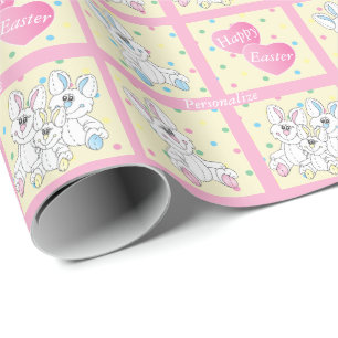 Glad påsksakerkaniner presentpapper