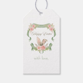 Glad påsktagg presentetikett