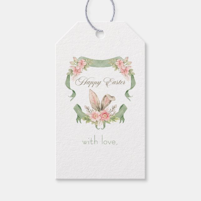 Glad påsktagg presentetikett (Framsidan)