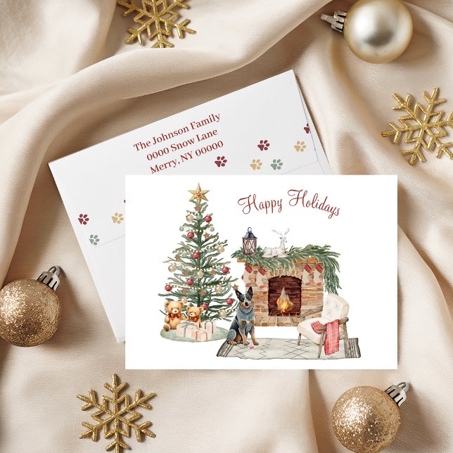 Glad Pawlidays Hunddesign - Australian Cattle Dog Helgkort (Skapare uppladdad)