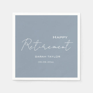 Glad Pension Modern Damblå Personlig  Pappersservett