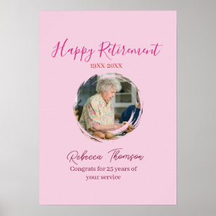 Glad pensionär år namn cirkel foto pensionerad poster