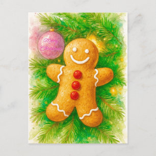 Glad Pepparkakor Semester Jul Postkort Helg Vykort