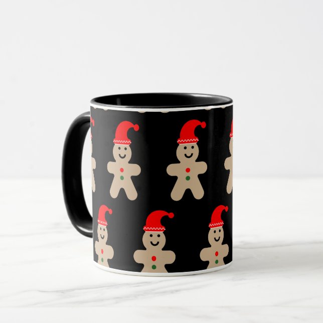Glad Pepparkaksgubbe Vinter Mugg (Framsida vänster)