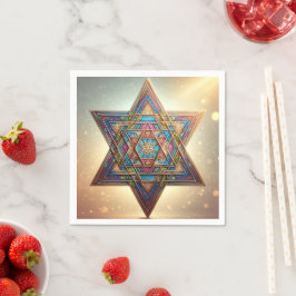 Glad Pesach Davidsstjärna Pappersservett