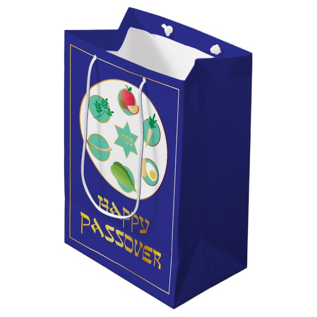 Glad Pesach i Blå (Framsidan Vinklad)