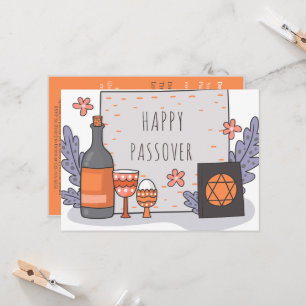 Glad Pesach Vacker Seder Pesach-inbjudan Inbjudningar