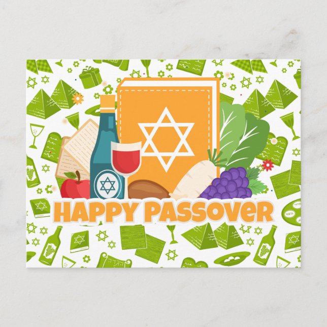 Glad Pesach  Vykort (Framsida)