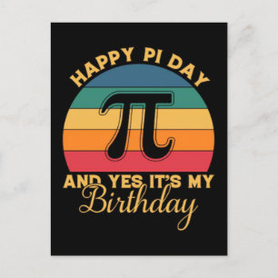 Glad Pi-dagen 2026 Math Nerd-firande Helg Vykort