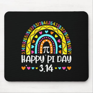 Glad Pi-dagen 3.14 Nummer Regnbåge Mat Geek Lärare Musmatta