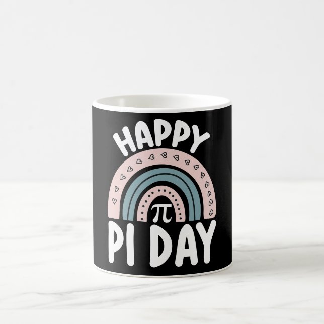 Glad Pi-dagen Boho Regnbåge Matematik Matematiker Kaffemugg (Center)