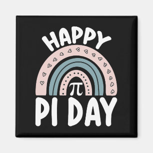 Glad Pi-dagen Boho Regnbåge Matte Matematiker Magnet