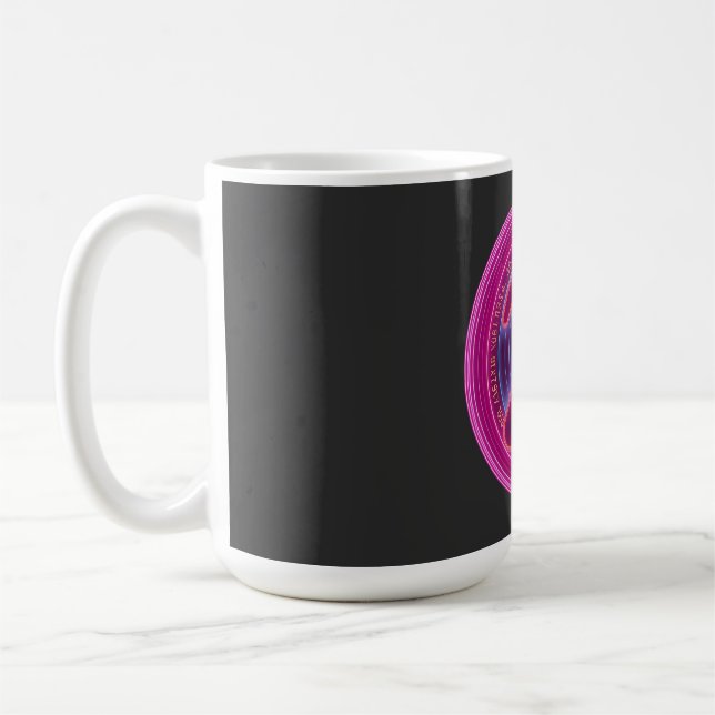 Glad Pi-dagen Matematiklärarpresent lysande färger Kaffemugg (Vänster)