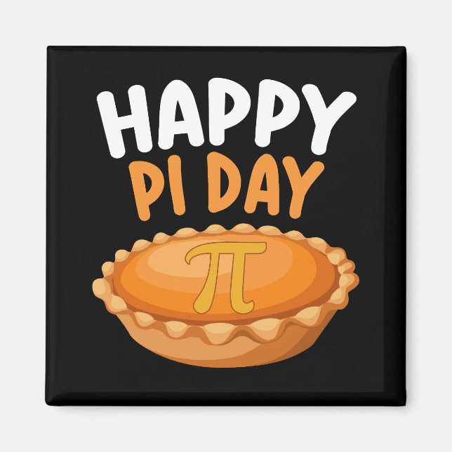Glad Pi-dagen paj Matematik Matematik Regnbåge Magnet (Framsidan)