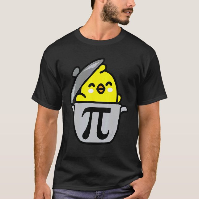 Glad Pi-dagen Rollig Kyckling Pot Pie 3 14 Vetensk T Shirt (Framsida)