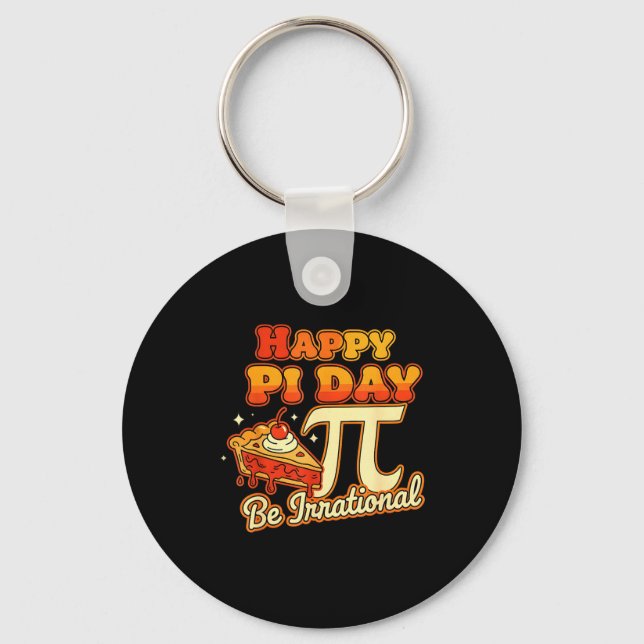Glad Pi-dagen Var Irrationell Pi Nummer Symbol Paj Nyckelring (Framsida)