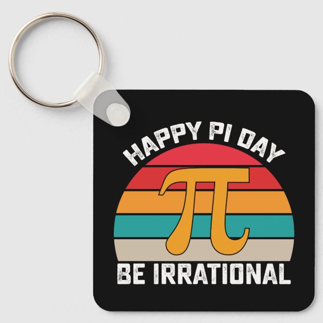 Glad Pi-dagen Var Irrationell Rolig Matematik Vint Nyckelring (Framsida)