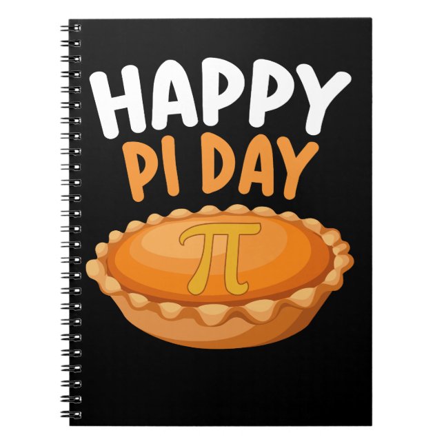 Glad Pi-dagens paj Matematik Matematik Regnbåge Anteckningsbok (Framsidan)