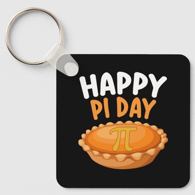 Glad Pi-dagens paj Matematik Matematik Regnbåge Nyckelring (Framsida)