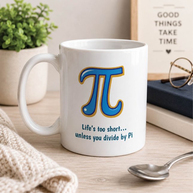 Glad Pi-dags-mugg – för matematikälskare Kaffemugg (Skapare uppladdad)
