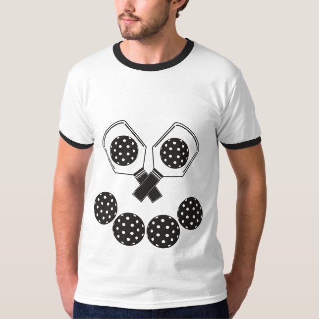 Glad Pickleball Jackolantern T Shirt (Framsida)