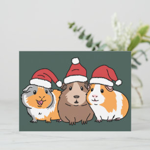 Glad Pigmas Marsvin Jul Djurälskare  Julkort