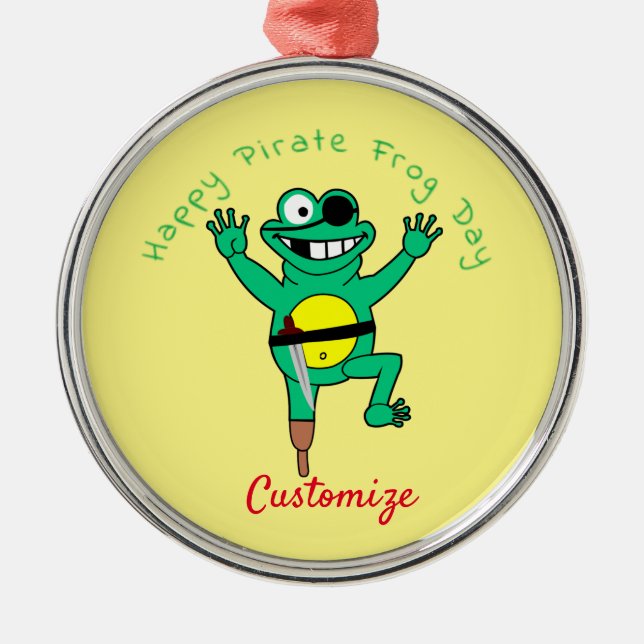 Glad Piratgrodedag Thunder_Cove Julgransprydnad Metall (Framsidan)