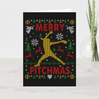 Glad Pitchmas Snabbpitch Softboll Pitcher Ful Chri Kort
