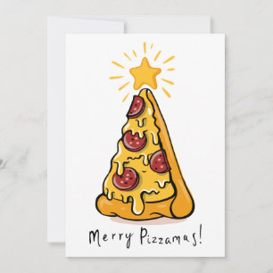 Glad Pizzamas - En Festlig Smula Glädje! Julkort