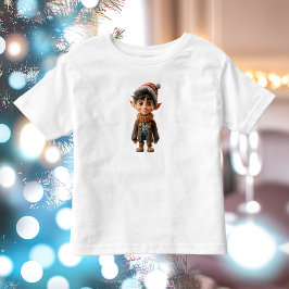 Glad pojke jul tomte barn T-shirt