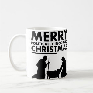 Glad politiskt inkorrekt jul Kristusmugg Kaffemugg