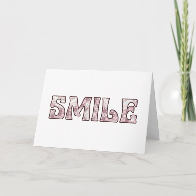 Glad Positiv Typografi Design Kort (Framsida)