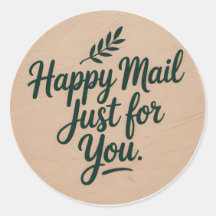 Glad Post Sticker – Rustik Botanisk