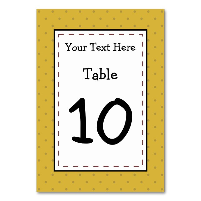 Glad Potatis Fest Tid Bordsnummer (Framsidan)