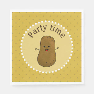 Glad Potatis Fest Tid Pappersservett