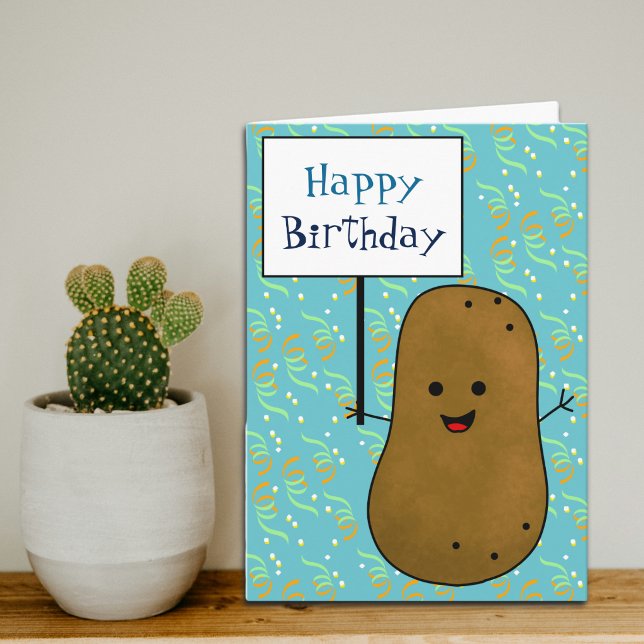 Glad Potatis Födelsedag  Kort (Skapare uppladdad)