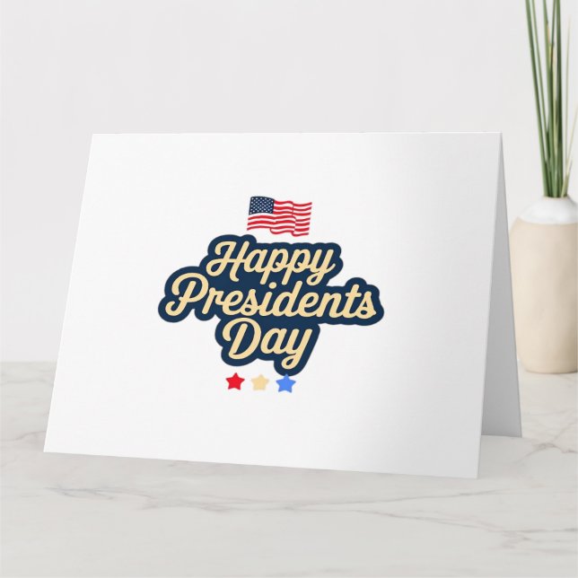 Glad Presidentens dag Classic Kort (Framsida)