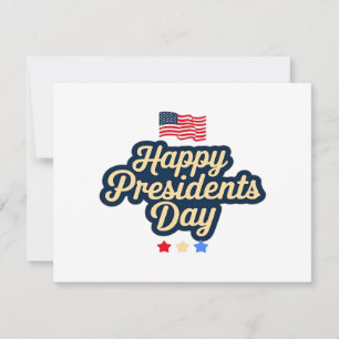 Glad Presidents Day Classic Julkort