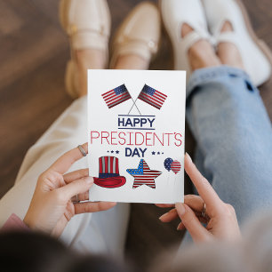 Glad presidentsdag vykort